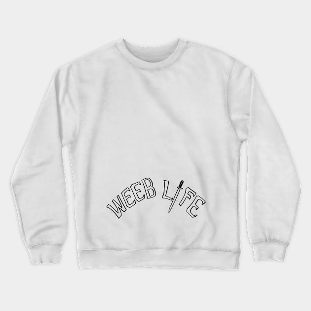 Weeb Life (Dubbed) Crewneck Sweatshirt by kthorjensen